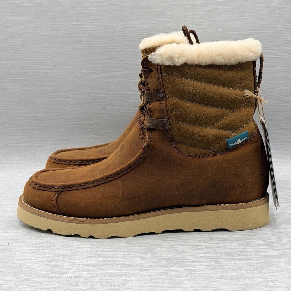 Twisted X Women's 9 M Waterproof Boots Brown Suede Shearling Wedge Sole WCAW001 - Picture 3 of 15